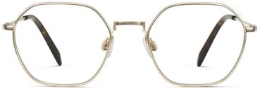 Keiko glasses in Polished Gold