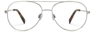 York glasses in Polished Silver