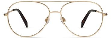 York glasses in Polished Gold