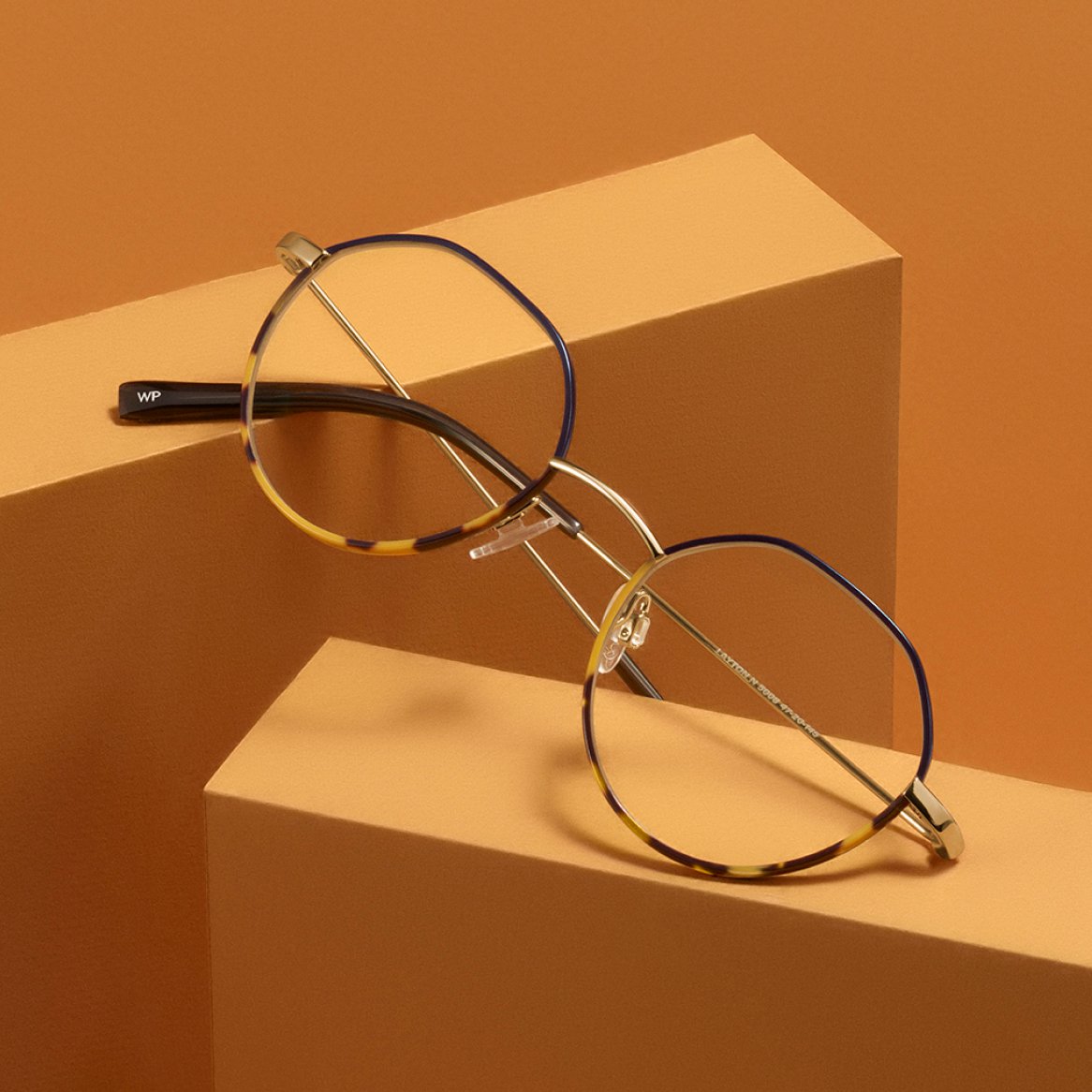 Close-up image of a pair of glasses