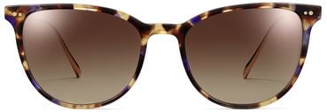 Maren sunglasses in Violet Magnolia with Polished Gold