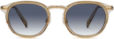 Tate Sunglasses in Nutmeg Crystal with Polished Gold