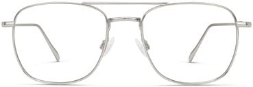 Gus glasses polished silver