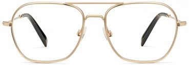 Abe glasses in Polished Gold