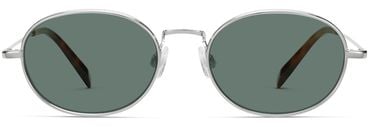 Albie Sunglasses in Polished Silver