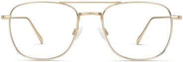 Gus Glasses in Polished Gold