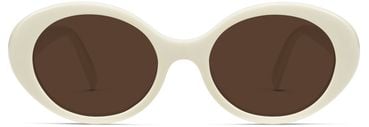 Jeanette Sunglasses in Eggshell