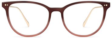 Maren Glasses in Mulberry Tortoise Fade with Polished Gold