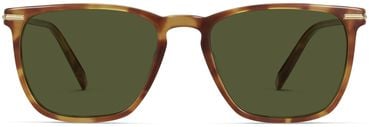 Sutton Sunglasses in Saddle Tortoise with Polished Gold